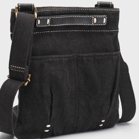 EUC 49 Square Miles Crossbody Bag Small Charcoal Washed Canvas - Picture 1 of 7